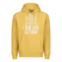 Antique Gold fate whispers to warrior i am the storm quote gritty fighter t shirt Premium Hoodie - linhVisuals