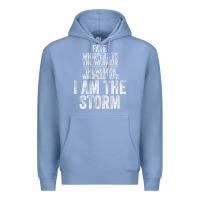 Colony Blue fate whispers to warrior i am the storm quote gritty fighter t shirt Premium Hoodie - linhVisuals