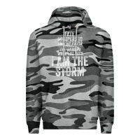 Slate Camo fate whispers to warrior i am the storm quote gritty fighter t shirt Premium Hoodie - linhVisuals
