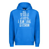 True Royal fate whispers to warrior i am the storm quote gritty fighter t shirt Premium Hoodie - linhVisuals