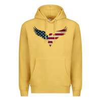 Antique Gold bald eagle  america Premium Hoodie - linhVisuals