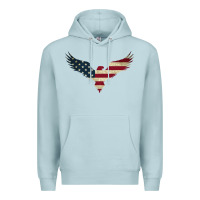 Blue Mist bald eagle  america Premium Hoodie - linhVisuals