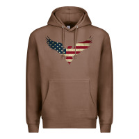 Chestnut bald eagle  america Premium Hoodie - linhVisuals