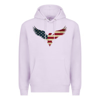 Lilac bald eagle  america Premium Hoodie - linhVisuals