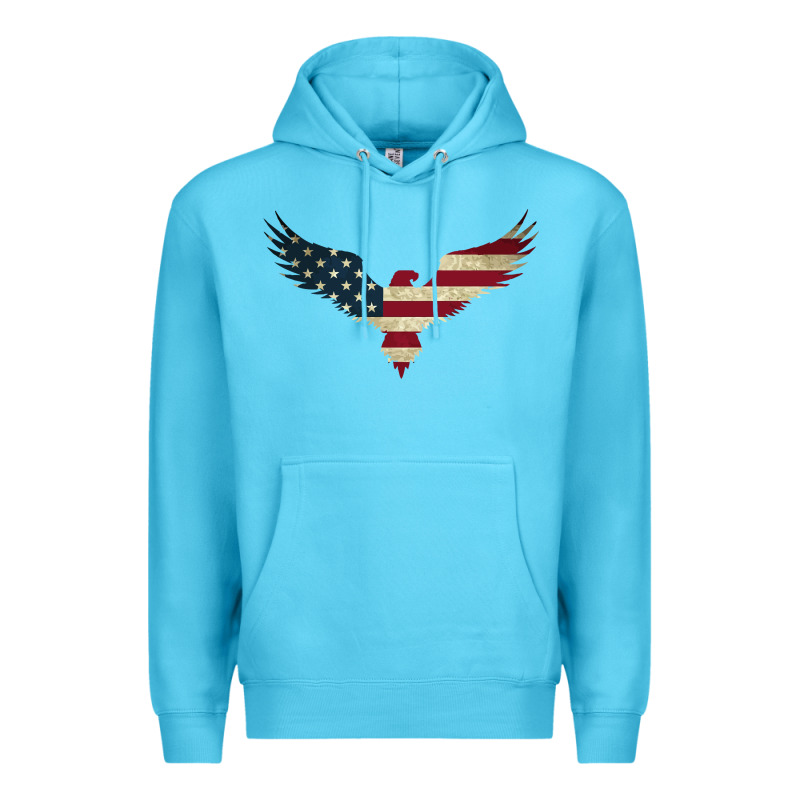 Bald Eagle  America Premium Hoodie by linhVisuals | Teevron