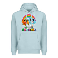 Blue Mist cn the amazing world of gumball & darwin rainbow portrait pullover hoo Premium Hoodie - linhVisuals