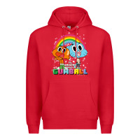 Red cn the amazing world of gumball & darwin rainbow portrait pullover hoo Premium Hoodie - linhVisuals