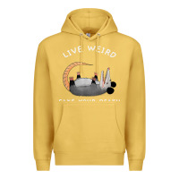 Antique Gold funny opossum possum tee live weird fake your death t shirt Premium Hoodie - linhVisuals