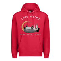 Cardinal funny opossum possum tee live weird fake your death t shirt Premium Hoodie - linhVisuals