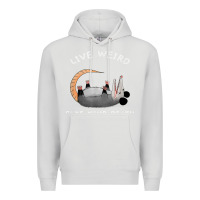 Dove Grey funny opossum possum tee live weird fake your death t shirt Premium Hoodie - linhVisuals