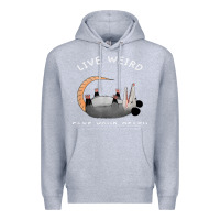 Heather Grey funny opossum possum tee live weird fake your death t shirt Premium Hoodie - linhVisuals