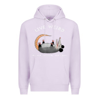 Lilac funny opossum possum tee live weird fake your death t shirt Premium Hoodie - linhVisuals