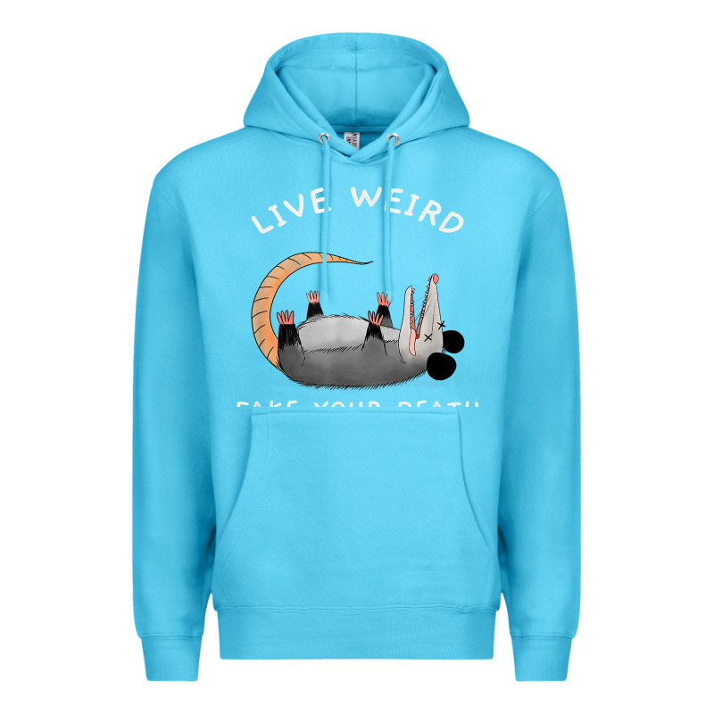 Funny Opossum Possum Tee Live Weird Fake Your Death T Shirt Premium Hoodie by linhVisuals | Teevron