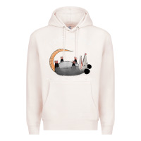 Pale Pink funny opossum possum tee live weird fake your death t shirt Premium Hoodie - linhVisuals