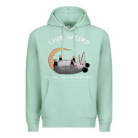 Seafoam funny opossum possum tee live weird fake your death t shirt Premium Hoodie - linhVisuals