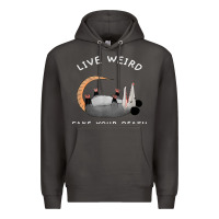 Smoke funny opossum possum tee live weird fake your death t shirt Premium Hoodie - linhVisuals