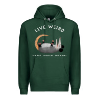 Sports Green funny opossum possum tee live weird fake your death t shirt Premium Hoodie - linhVisuals