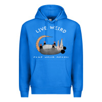 True Royal funny opossum possum tee live weird fake your death t shirt Premium Hoodie - linhVisuals