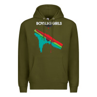 Army Green boys like girls [tb] Premium Hoodie - linhVisuals