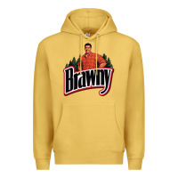 Antique Gold brawny paper towel guy Premium Hoodie - linhVisuals