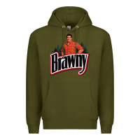 Army Green brawny paper towel guy Premium Hoodie - linhVisuals