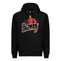 Black brawny paper towel guy Premium Hoodie - linhVisuals