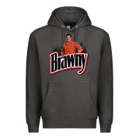 Charcoal Heather brawny paper towel guy Premium Hoodie - linhVisuals