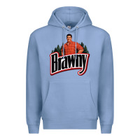 Colony Blue brawny paper towel guy Premium Hoodie - linhVisuals