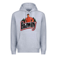 Heather Grey brawny paper towel guy Premium Hoodie - linhVisuals