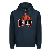 Navy brawny paper towel guy Premium Hoodie - linhVisuals