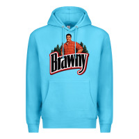 Ocean Blue brawny paper towel guy Premium Hoodie - linhVisuals