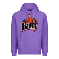 Purple brawny paper towel guy Premium Hoodie - linhVisuals