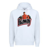 White brawny paper towel guy Premium Hoodie - linhVisuals