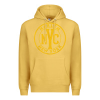Antique Gold harlem new york nyc vintage sign distressed amber print t shirt Premium Hoodie - linhVisuals