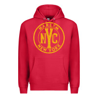 Cardinal harlem new york nyc vintage sign distressed amber print t shirt Premium Hoodie - linhVisuals