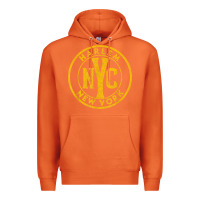 Carrot harlem new york nyc vintage sign distressed amber print t shirt Premium Hoodie - linhVisuals