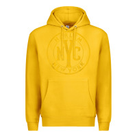 Lemon harlem new york nyc vintage sign distressed amber print t shirt Premium Hoodie - linhVisuals