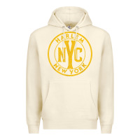 Sandshell harlem new york nyc vintage sign distressed amber print t shirt Premium Hoodie - linhVisuals