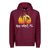 Burgundy retro key west t shirt florida beach shirt Premium Hoodie - linhVisuals