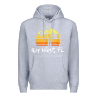 Heather Grey retro key west t shirt florida beach shirt Premium Hoodie - linhVisuals
