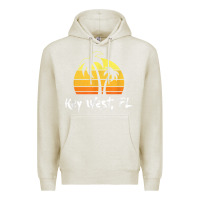 Oatmeal Heather retro key west t shirt florida beach shirt Premium Hoodie - linhVisuals