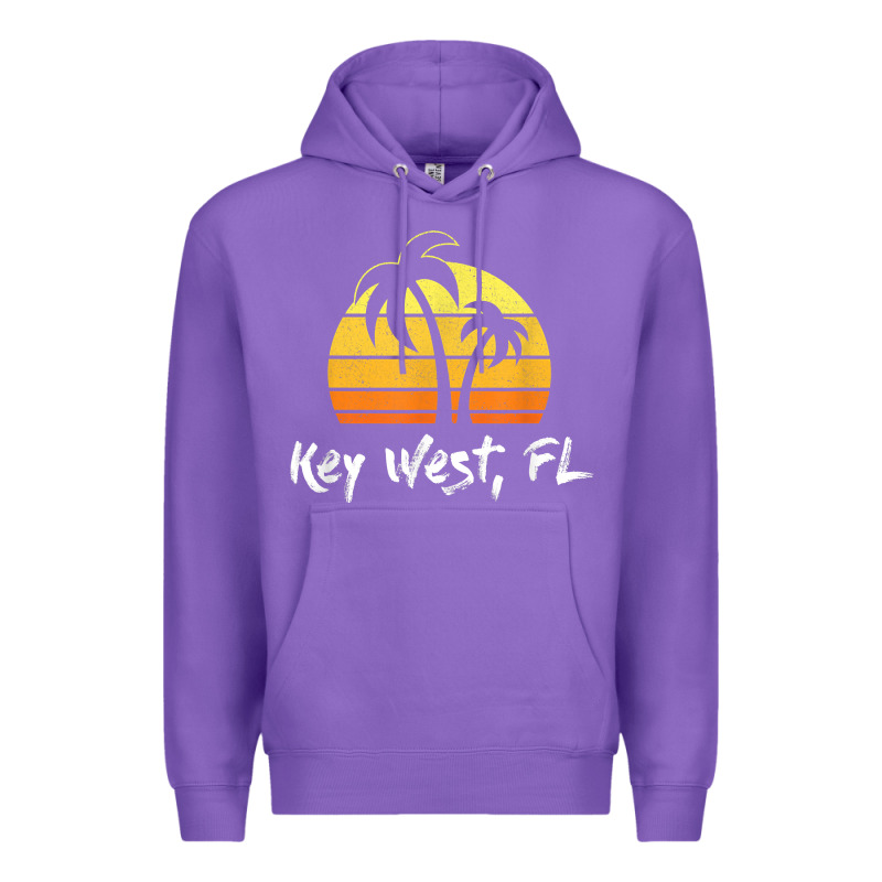 Retro Key West T Shirt Florida Beach Shirt Premium Hoodie by linhVisuals | Teevron