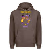 Coffee free throws or bows basketball baby gender reveal t shirt Premium Hoodie - linhVisuals
