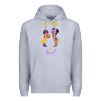 Heather Grey free throws or bows basketball baby gender reveal t shirt Premium Hoodie - linhVisuals