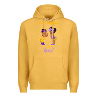 Mustard free throws or bows basketball baby gender reveal t shirt Premium Hoodie - linhVisuals