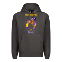 Smoke free throws or bows basketball baby gender reveal t shirt Premium Hoodie - linhVisuals
