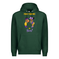 Sports Green free throws or bows basketball baby gender reveal t shirt Premium Hoodie - linhVisuals