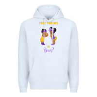 White free throws or bows basketball baby gender reveal t shirt Premium Hoodie - linhVisuals