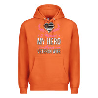 Carrot i married my hero proud veteran wife usa military husband t shirt Premium Hoodie - linhVisuals