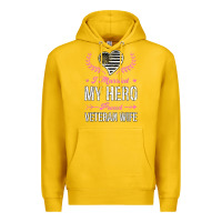 Lemon i married my hero proud veteran wife usa military husband t shirt Premium Hoodie - linhVisuals